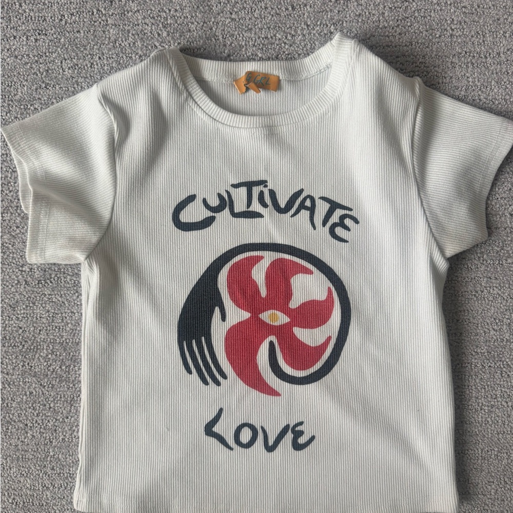 Verge Girl White Cultivate Love T-Shirt